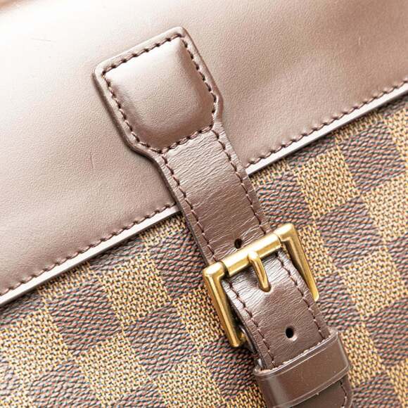 LOUIS VUITTON Brown Damier Leather Backpack